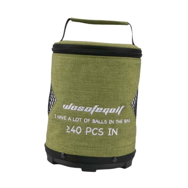 Bolsa Para Pelotas De Golf Para Hombres Y Mujeres, Impermeable, Con Asa, Bolsa De Almacenamiento Para Pelotas De Golf Al Aire Libre, Verde, Mediano