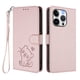thumbnail image 1 of Funda Billetera con Relieve de Gato para iPhone 15 Pro, Rosa, 1 of 6