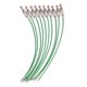 thumbnail image 2 of La etiqueta del equipaje del lazo del alambre del cable 10pcs coloca las correas del alambre de acero inoxidable verde, 2 of 6