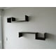 thumbnail image 1 of Repisas Flotantes Modernas Modelo 5 Set de 2 Repisas Negro, 1 of 2