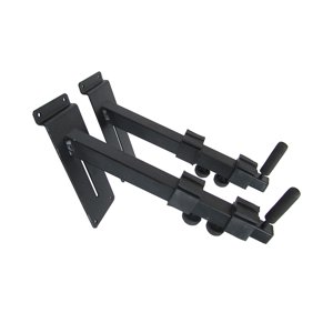 Magideal - 2X Colgador De Guitarra Soporte De Gancho De Pared, Soporte De Exhibición Ajustable Colgador De Soporte De Guitarra Colgador De Autobloqueo De Guitarr Para Placa Ranurada
