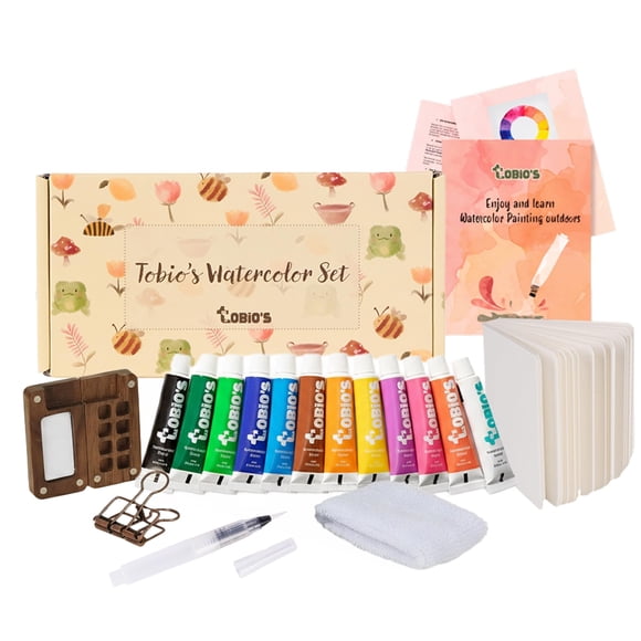 Set De Pintura Acuarela Mini De Viaje De 12 Colores