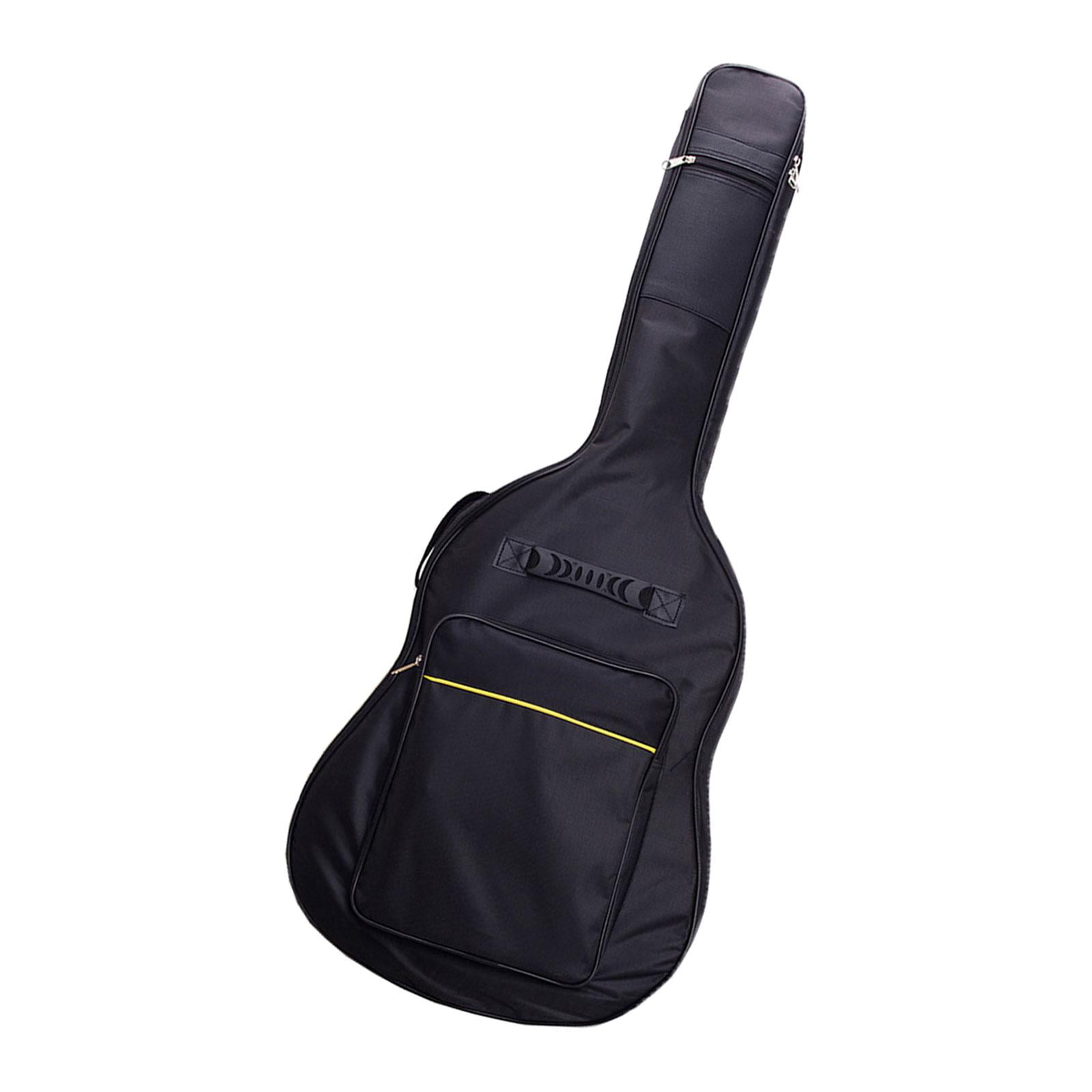 Magideal - Bolsa De Bajo De Tela Oxford, Estuche De Instrumento Acolchado Grueso, Correa De Hombro Ajustable Mochila Impermeable De 40/41 Pulgadas Para Guitarra