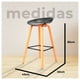 thumbnail image 3 of Pack 4 Silla Taburete Altas De Bar Negro, 3 of 3