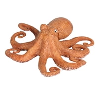 Bothyi - Ocean Animal Octopus Model Figures Playset Plástico Para Decoración De Escritorio Orange Octopus A