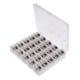thumbnail image 5 of Contenedor De Almacenamiento De Bobinas, Soporte De Bobina Para El Hogar, Para Máquina De Coser, Bobina De Hierro, 25 Uds., 5 of 5