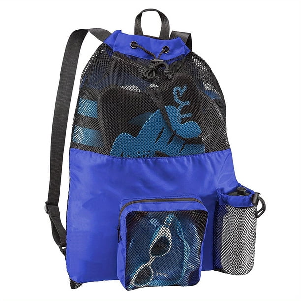 Large Mesh Swimming Bag Pool Beach Backpack