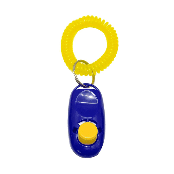 Clicker Adiestramiento Perro Entrenamiento Canino Mascotas Azul