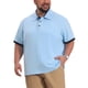 thumbnail image 4 of INSPIRE CHIC Camisa Polo de Manga Corta para Oficina de Tejido Suave para Hombre Grande y Alto XL Azul Claro, 4 of 4