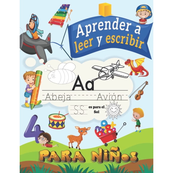 Aprenda a leer y escribir para niños: trazar letras y palabras