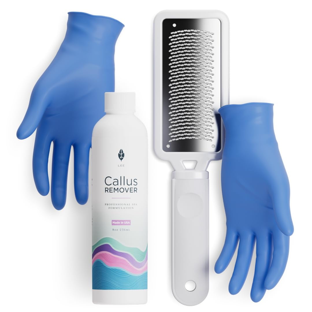 Lee Beauty Professional - Kit De Lima Para Pies En Gel Y Raspador Lee Beauty, 240 Ml