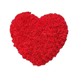 Magideal - Corazón Rosa Flor Flores Preservadas Decoración Del Hogar Regalo Del Día De San Valentín Para Mujeres Mamá Esposa Despedida De Soltera Navidad , Rojo