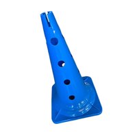 Ioensy - Cono De Entrenamiento Deportivo Engrosado De 20 Pulgadas Con Orificio Para Fútbol, Baloncesto, Azul