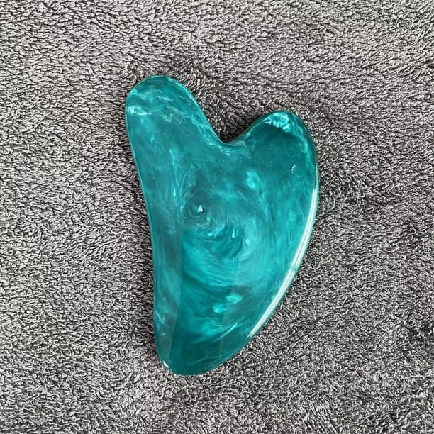 Rejuvenate Your Skin with a Heart-Shaped Gua Sha Board - SPA Beeswax Scraper for Wrinkle Removal