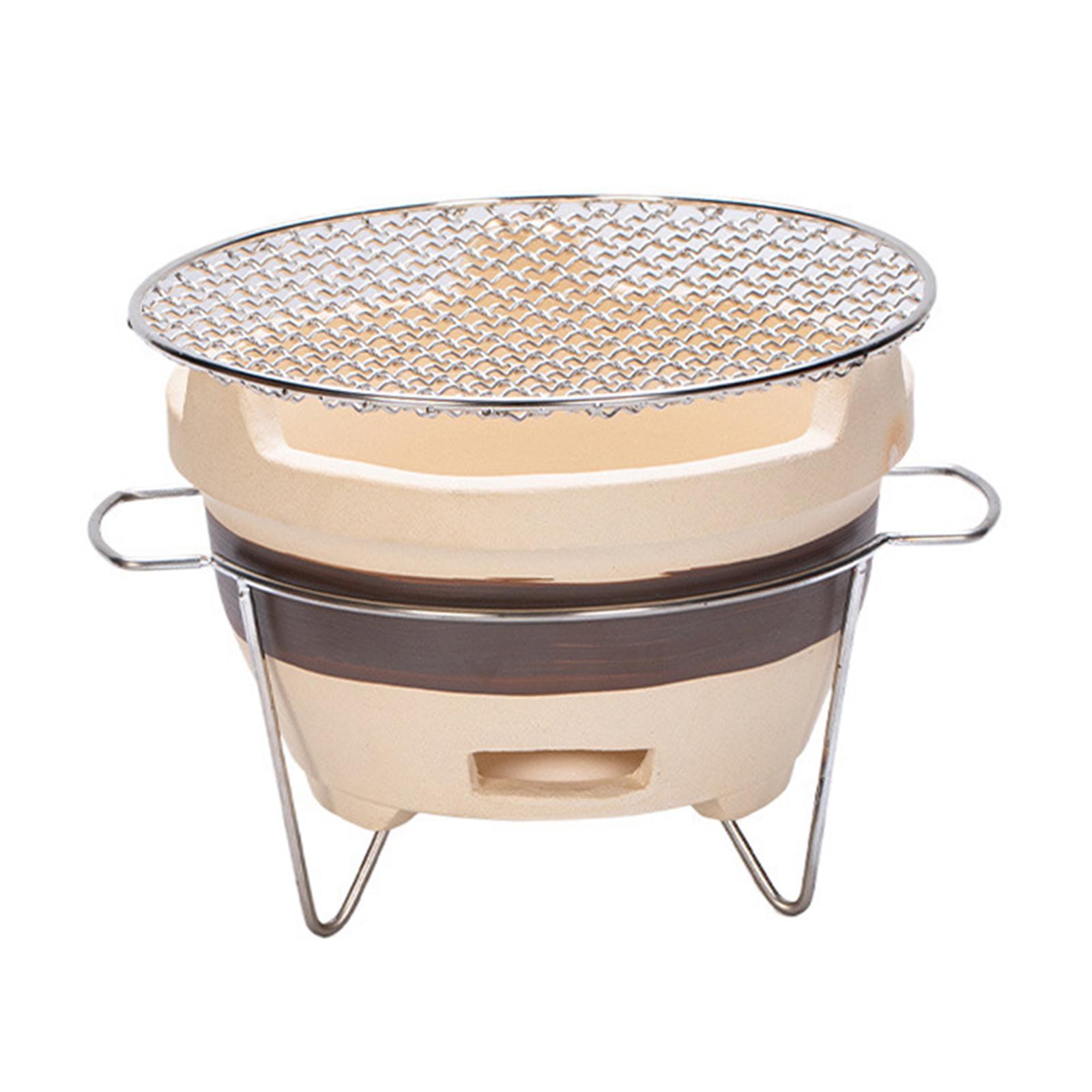 Ioensy - Estufa De Barro Antigua Con Ventilación Para Barbacoa, Parrilla De Carbón Para Preparar Té, Picnic, Camping, M