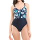 thumbnail image 1 of Enterito reductor con corte estampado negro Talla XL, 1 of 4