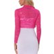 thumbnail image 3 of INSPIRE CHIC Bolero Abierto de Encaje Floral Transparente para Mujer, Chaqueta Corta M Rosa Fucsia, 3 of 6