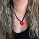 thumbnail image 2 of Collar corazón de sandía, 2 of 3
