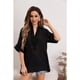 thumbnail image 2 of Blusa Mujer Lino Algodón Premium Liviana Cuello Mao 8057, 2 of 3