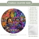 thumbnail image 2 of Los Casagrandes (película)-theme Fitted Round Tablecloths Elastic Edged Table Covers Waterproof Table Cloth for Kitchen Holiday Party Tables Decor 120cm, 2 of 6