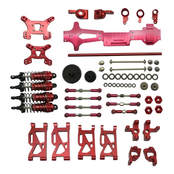 WLtoys 144001 RC Car Upgrade Kit De Metal Piezas Accesorios De Eje De Transmisión De Brazos Rojo