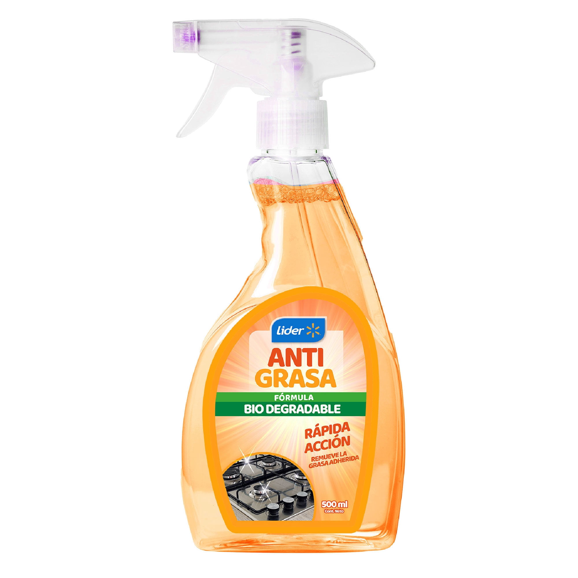 Limpiador Líquido Antigrasa Cocina Gatillo Botella 500 ml Lider