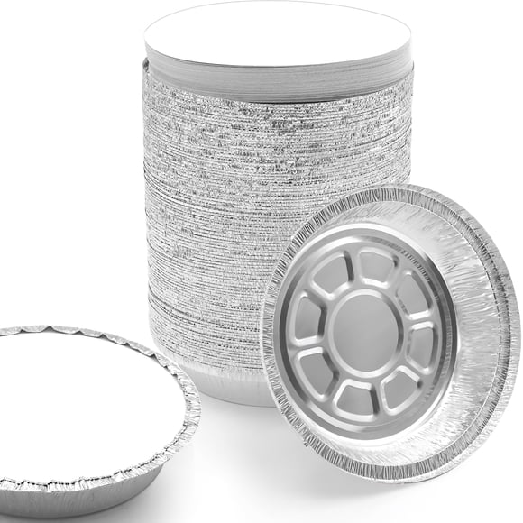 Bandejas de Aluminio Spare Essentials 18 cm, Pack de 55 con Tapas