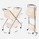 thumbnail image 2 of Carrito de lavandería STORAGE MANIAC plegable con ruedas de 65 L, color beige, 2 of 9