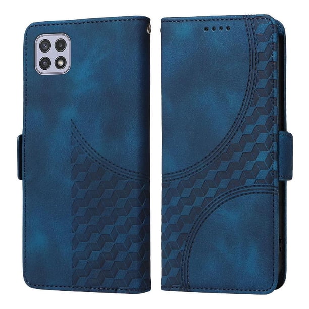 Carcasa FOXDOCK Samsung Galaxy A22 5G de cuero PU, diseño acolchado clásico, protección contra caídas y rayones