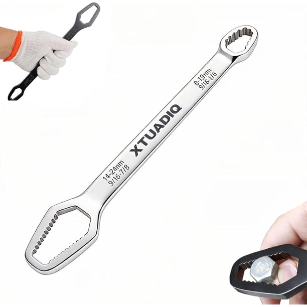 Llave autoajustable 8-22mm doble cabeza exterior hogar reparación coche