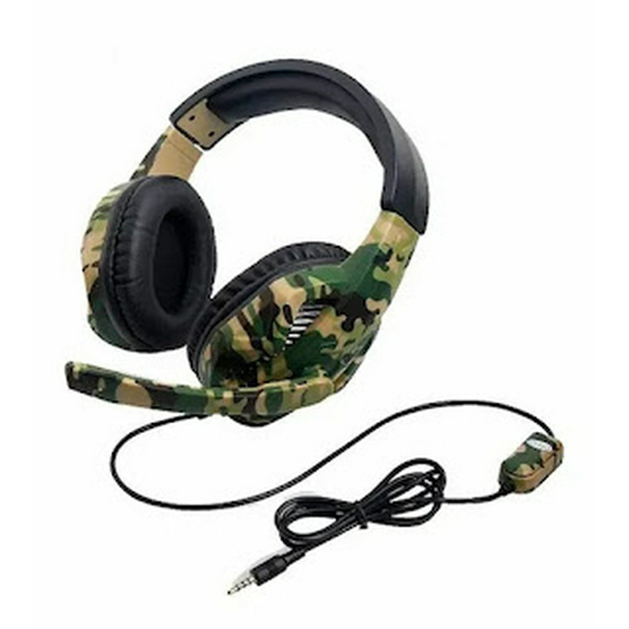 Genérico - Audifono Gamer Camuflado Verde