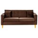 thumbnail image 1 of Sofa New Retro 3 Cuerpos Felpa 04 Chocolate, 1 of 5