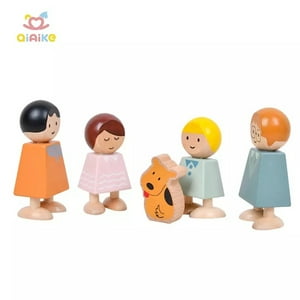 Pellitos - Familia Personitas Didáctica De Madera