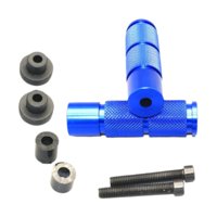 Ioensy - Reposapiés Genéricos Para Pasajero De Motocicleta, Fáciles De Instalar, Accesorios Universales Azules