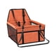 thumbnail image 1 of Asiento De Coche Para Perros, Cómodo Asiento De Seguridad Portátil Para Perros, Gatos, Suministros Para Mascotas, Color Naranja, 1 of 5
