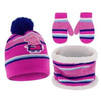 Set De Gorro, Guantes Y Cuello De Invierno Para Niña Hasbro Peppa Pig 2-4 Años
