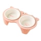 thumbnail image 3 of Tazones De Comida Para Gatos Inclinados Elevados Para Gatos De Interior Contenedor De Comida Platos De Alimentación Rosa, 3 of 5