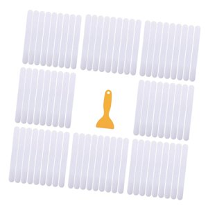 Magideal - 72X Tiras Antideslizantes Para Peldaños De Escalera Cinta Antideslizante Para Seguridad Del Piso Empuñaduras De Escalera Antideslizantes Transparentes