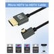 thumbnail image 5 of Cable en espiral HDMI a micro HDMI 8K @60Hz de 90°, ángulo izquierdo, 3 pies, 5 of 8