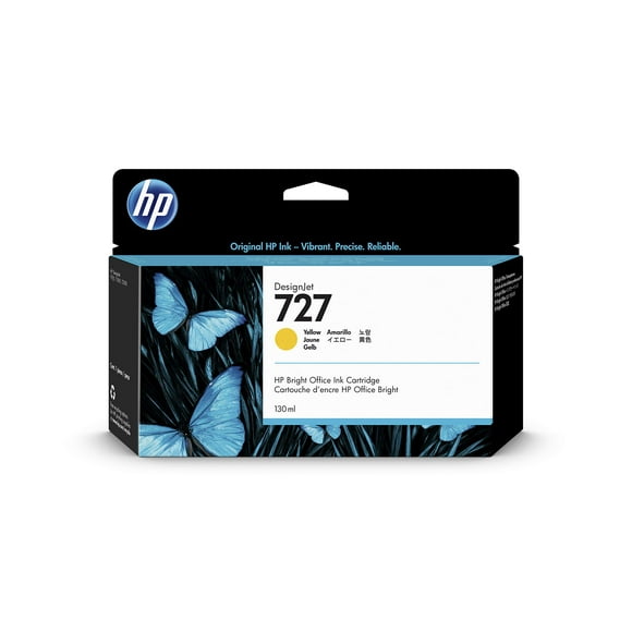 Cartucho de Tinta DesignJet HP 727 Amarillo 130 ml Original