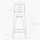 thumbnail image 5 of Taburete alto 76 Tolix Asiento metal c/resp Menta, 5 of 5