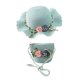 thumbnail image 5 of Sombrero De Sol Para Ni?os Con Tote Kids Girl Beach Cap Para Actividades De Pascua En La Playa Verde, 5 of 5