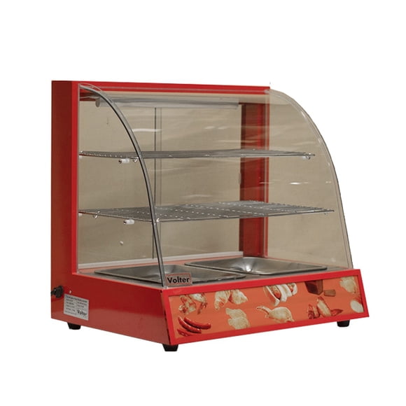 Vitrina Caliente Sobremesa Roja
