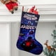thumbnail image 2 of Miles Morales Tema: Calcetines de Navidad, fino lino blanco para colgar en escaleras y chimenea, decoración navideña para el hogar, regalo de Navidad. 45cm × 32cm, 2 of 5