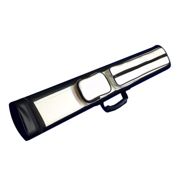 Bolsa rígida para barra de billar/billar, protector de almacenamiento para barra de billar, organizador de accesorios, bolsa de almacenamiento para , Blanco 4 hoyos