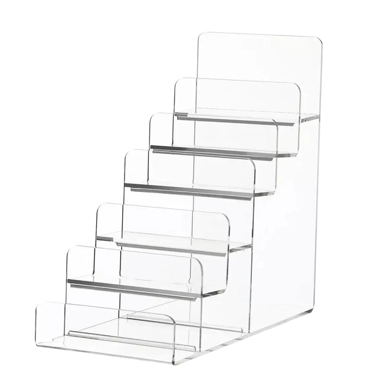 Bothyi - Soporte De Exhibición De Escritorio Transparente Vertical Con Pantalla Acrílica Para Figuras De Billetera Móvil