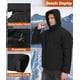thumbnail image 5 of Chaqueta de invierno Buyboxs impermeable para esquí y snowboard, color negro, 2XL, 5 of 6