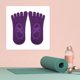 thumbnail image 5 of Unique Bargains Calcetines de Yoga Calcetines de Cinco Dedos Calcetines de Ballet Antideslizantes con Agarre para Mujeres Púrpura Oscuro 3, 5 of 6