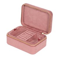 Ioensy - Caja Organizadora De Joyas De Gran Capacidad Para Reloj Día De San Valentín Mujeres Niñas Rosa Oscuro