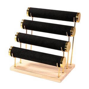 Ioensy - Soporte Para Pulseras, Torre, Expositores De Pulseras Para Mesa, Escaparates, Encimera, Negro